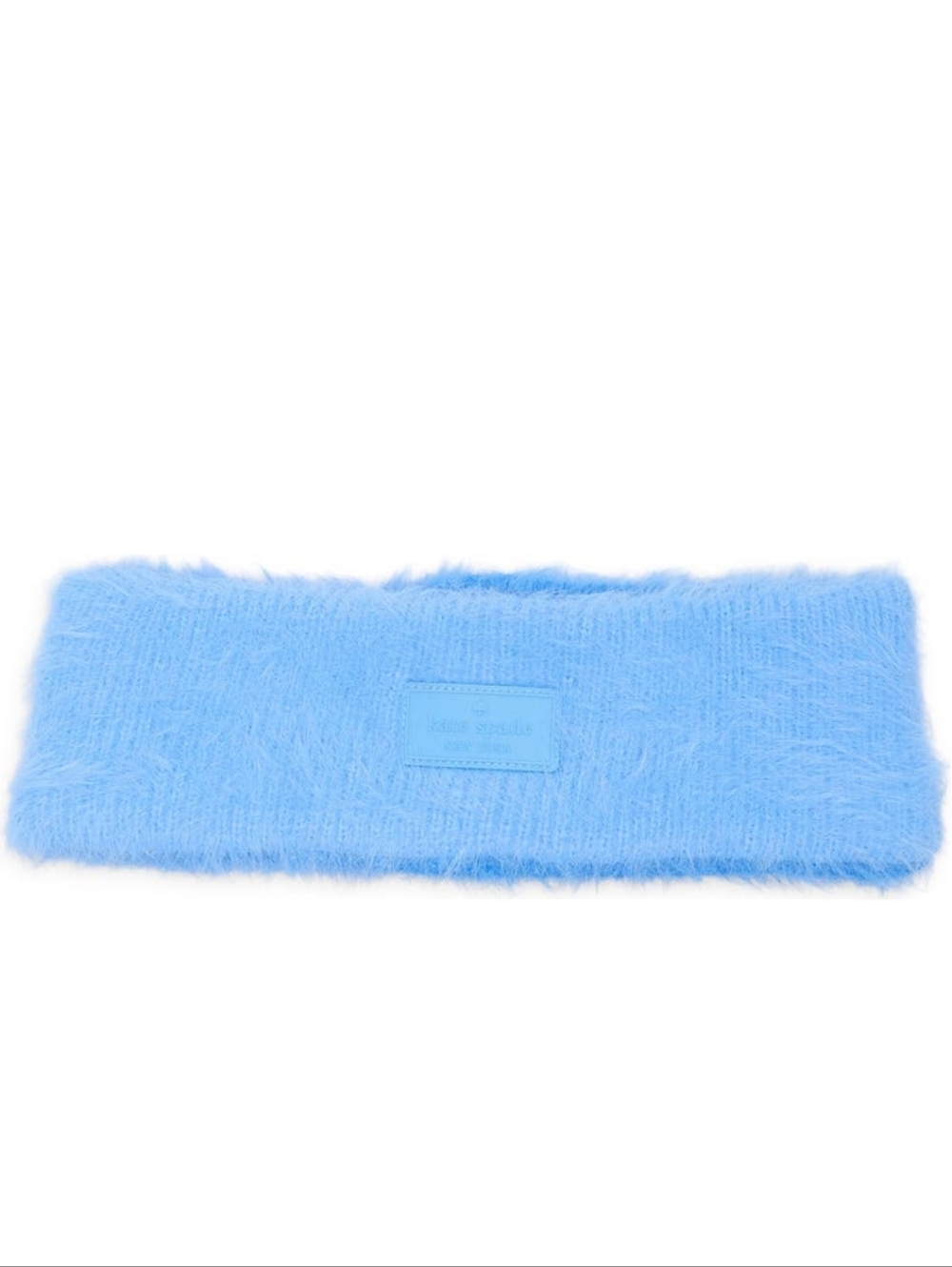 kate spade New York Blue Multi Colorblock Fuzzy Headband One Size